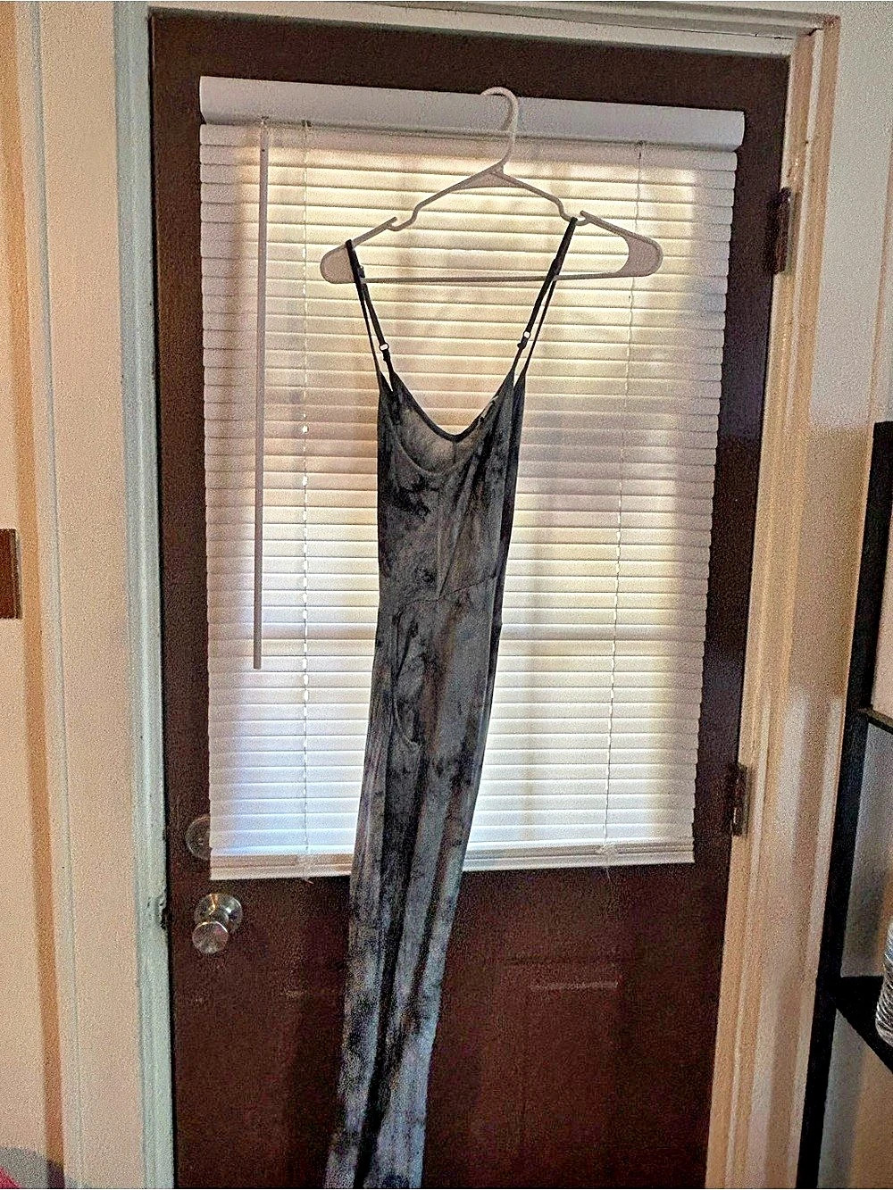SIPHO Abstract Maxi Dress in Gray/Black Tie Dye Like New